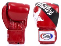 FAIRTEX Rękawice Bokserskie BGV1-N Nation Print Czerwone