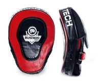 BUSHIDO Łapy Trenera Profilowane GEL Skórzane