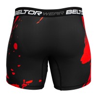 BELTOR Spodenki MMA Obcisłe Vale Tudo Red Stains