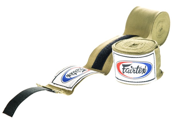 Owijki FAIRTEX Bandaże Bokserskie HW2 Oliwkowe 4,5m (elastyczne)