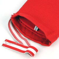 FAIRTEX Ochraniacze Piszczeli i Stopy Elastyczne z Rzepem Czerwone