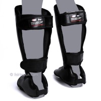 FAIRTEX Ochraniacze Piszczeli SP7 Twister Czarne (odpinana stopa)