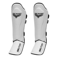 BELTOR Ochraniacze Piszczeli i Stopy Gel Białe