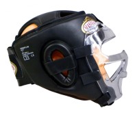 MASTERS Kask Karate / Krav Maga z Maską Kratką Plastikową Czarny